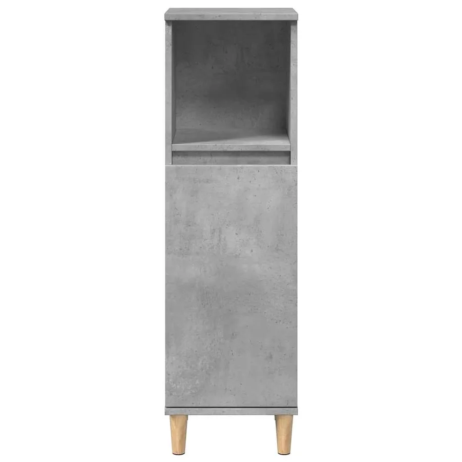 Ensemble de meubles de salle de bain 3 pcs gris béton - 7