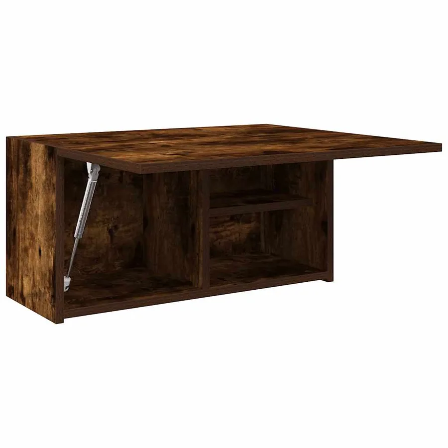 Armoire murale de bain chêne fumé 60x25x30 cm bois d'ingénierie - 5