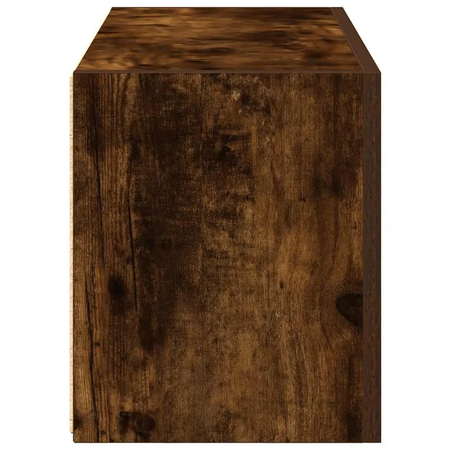 Armoire murale de bain chêne fumé 60x25x30 cm bois d'ingénierie - 7