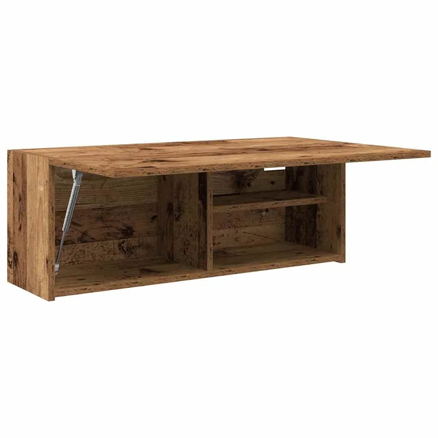 Armoire murale de bain vieux bois 80x25x30 cm bois d'ingénierie - 6