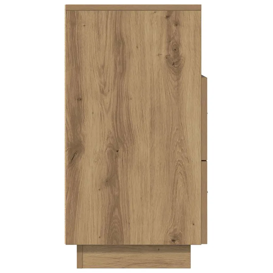 Tables de chevet 2 pcs et 2 tiroirs chêne artisanal 36x36x68 cm - 7