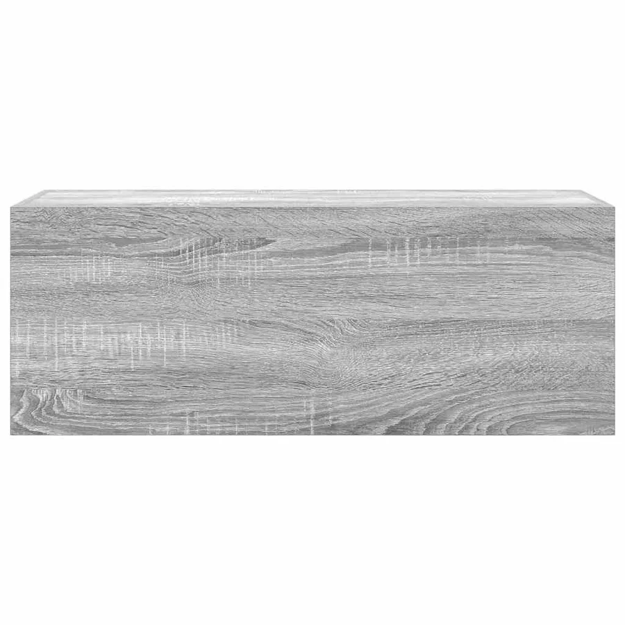 Armoire murale de bain sonoma gris 80x25x30cm bois d'ingénierie - 6