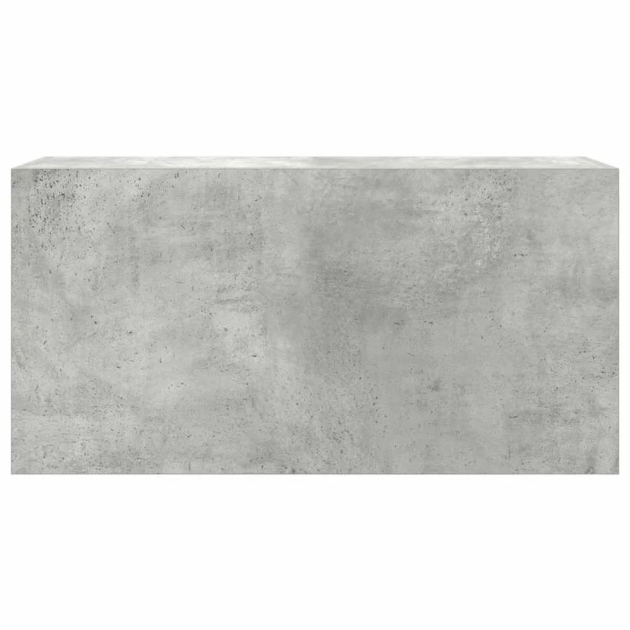 Armoire murale de bain gris béton 80x25x40 cm bois d'ingénierie - 5