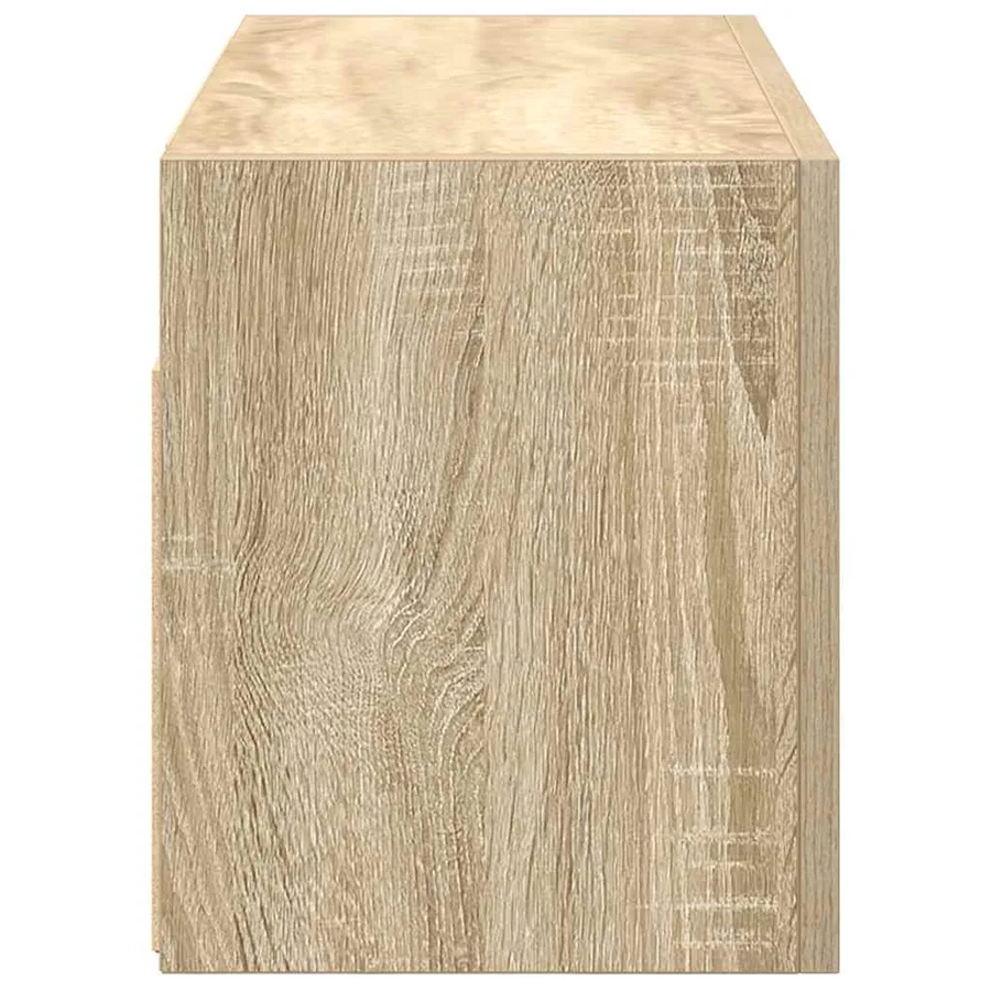 Armoire murale de bain chêne sonoma 60x25x30 cm bois ingénierie - 7
