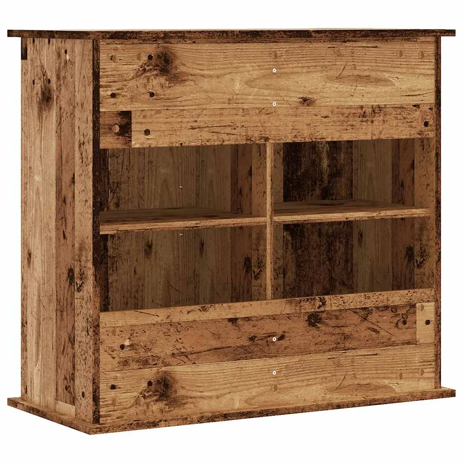 Support pour aquarium vieux bois 81x36x73 cm bois d'ingénierie - 6