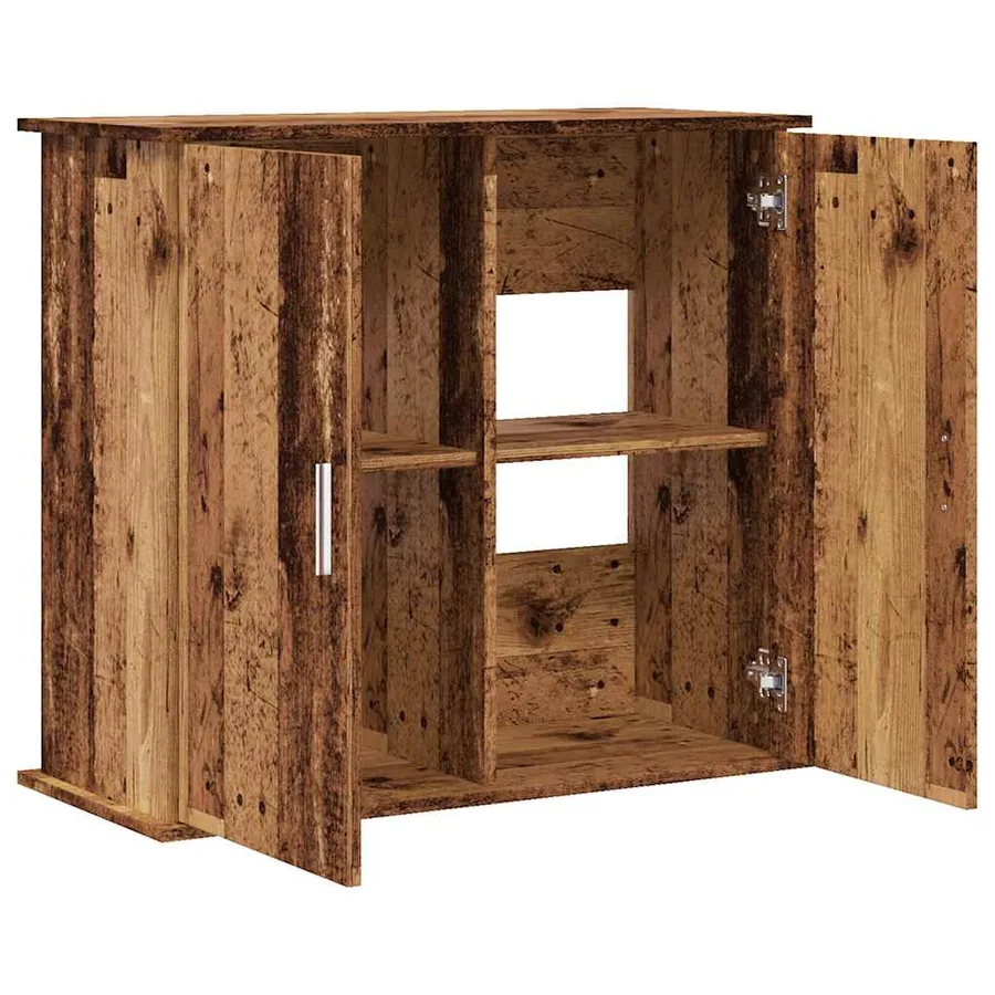 Support pour aquarium vieux bois 81x36x73 cm bois d'ingénierie - 7