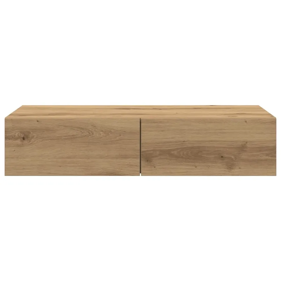 Étagère murale avec tiroirs chêne artisanal bois d'ingénierie - 4