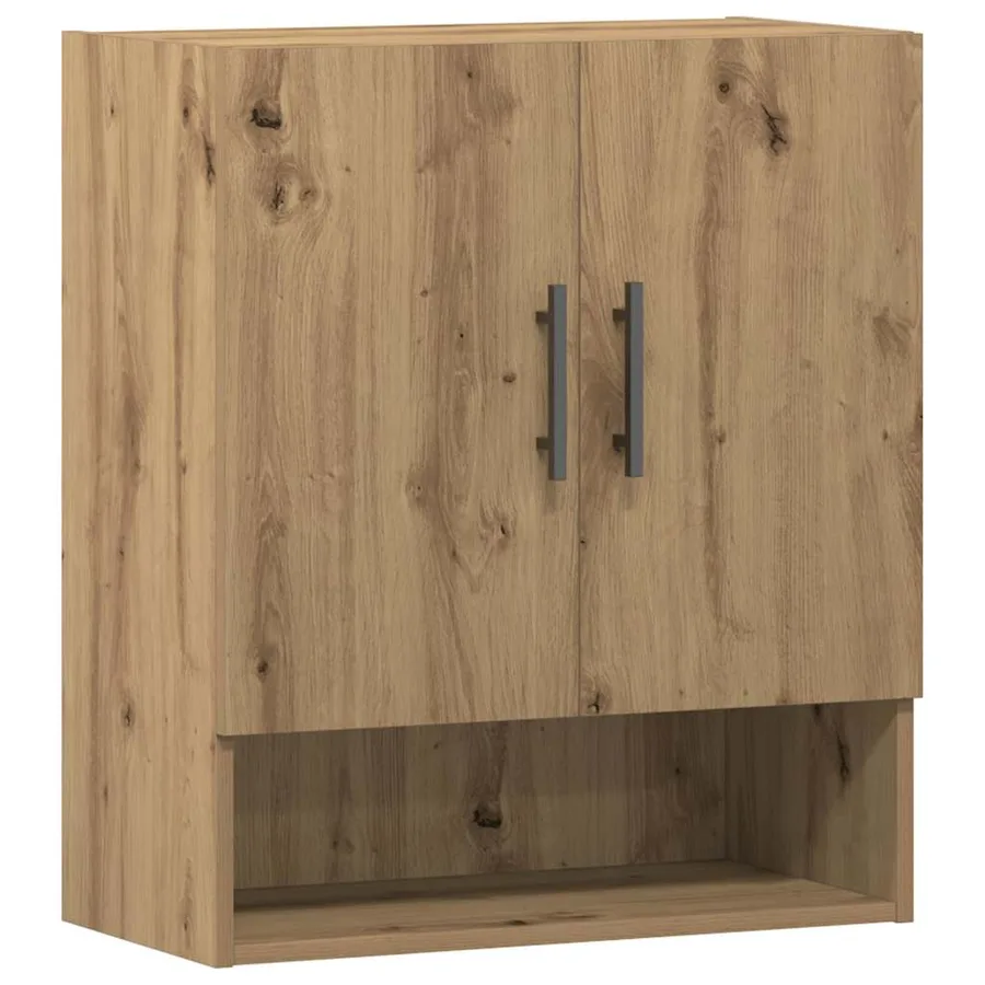 Armoire murale chêne artisanal 60x31x70 cm bois d'ingénierie - 2
