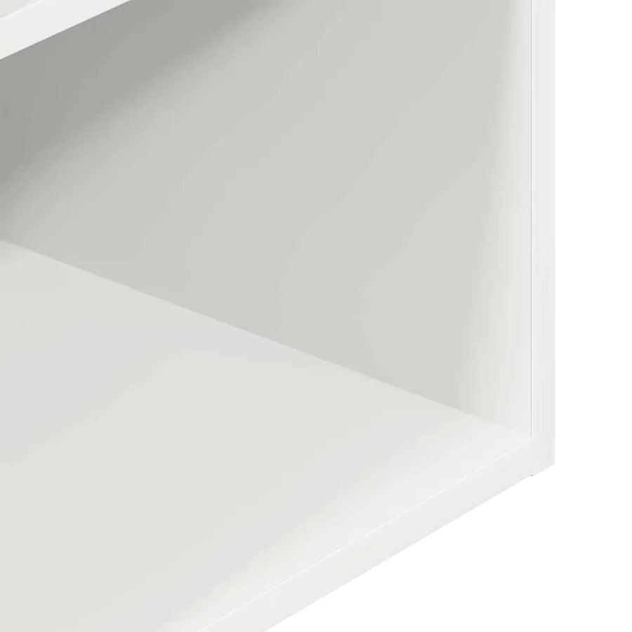 Tables de chevet avec tiroir 2 pcs blanc 35x34x66,5 cm - 10