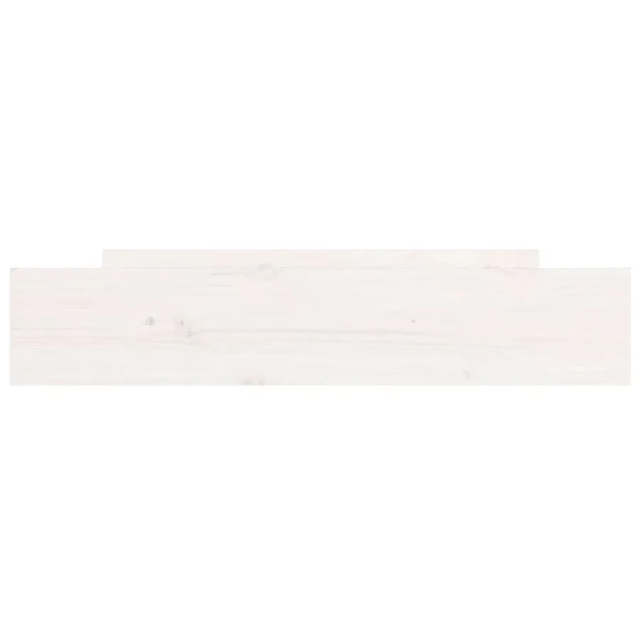 Tiroirs de lit 2 pcs blanc Bois de pin massif - 4