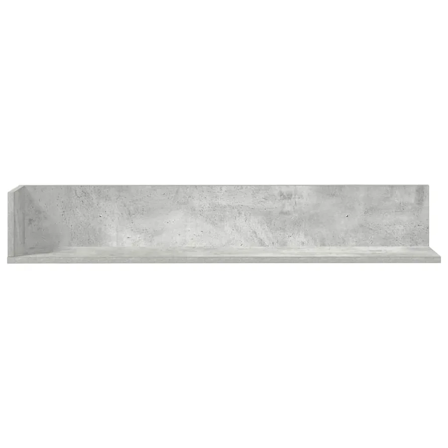 Étagères murales 2 pcs gris béton 100x16,5x16,5 cm - 4