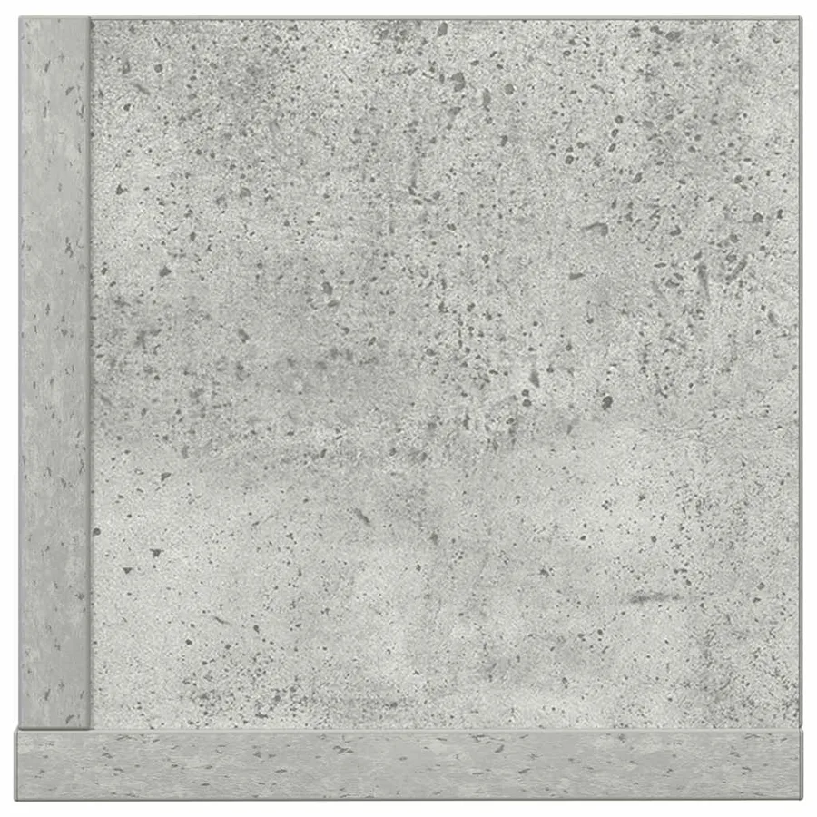 Étagères murales 2 pcs gris béton 100x16,5x16,5 cm - 6