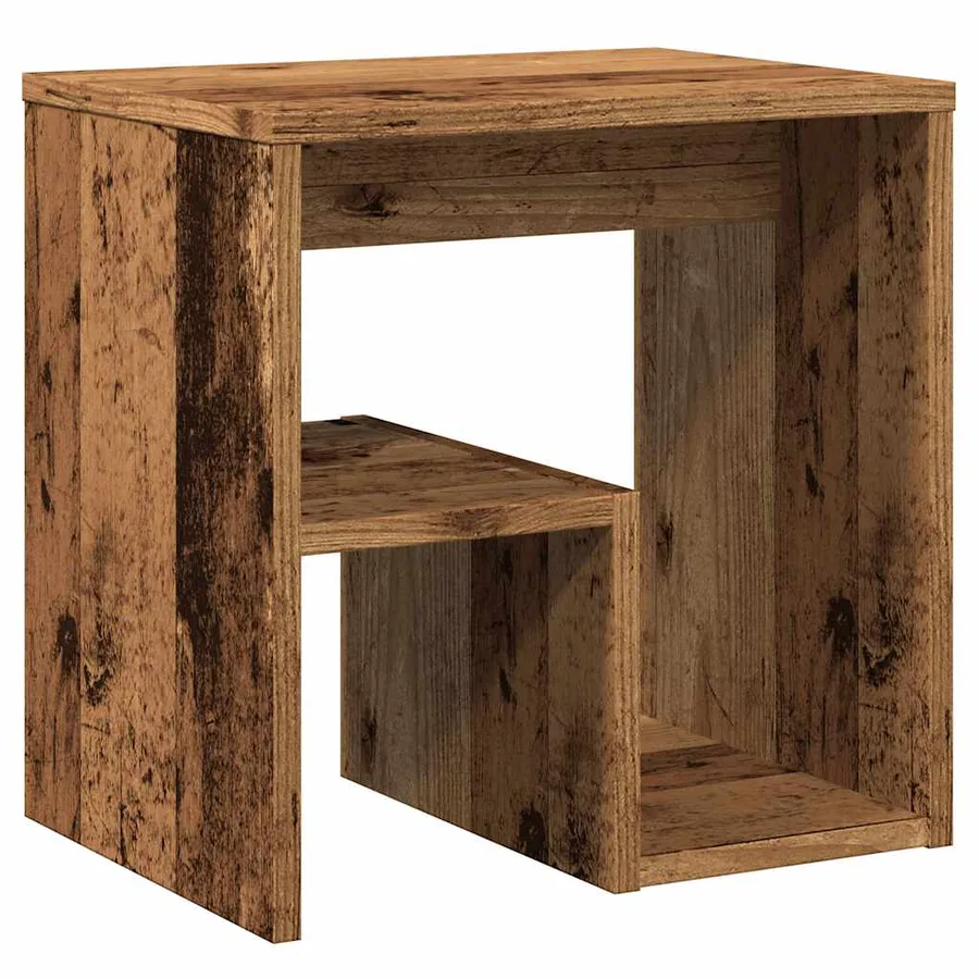 Tables de chevet 2 pcs vieux bois 40x30x40 cm bois d'ingénierie - 7