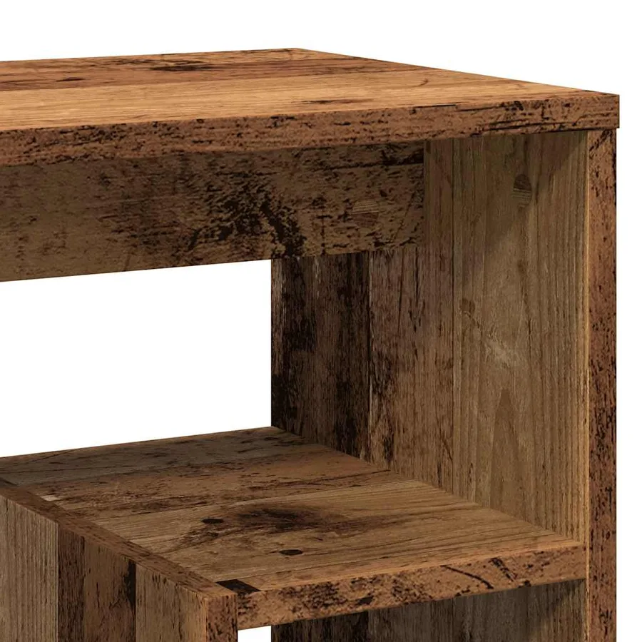 Tables de chevet 2 pcs vieux bois 40x30x40 cm bois d'ingénierie - 9