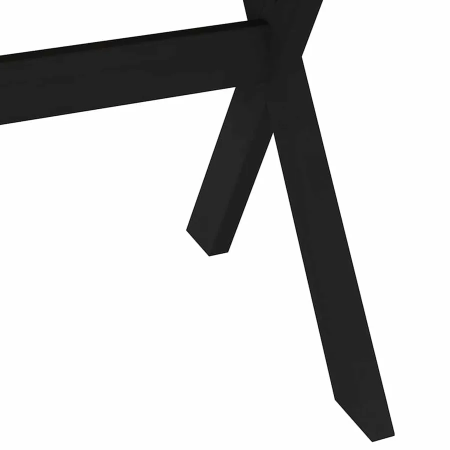 Table à manger NOAIN pieds en forme de X 160x90x75cm massif pin - 7