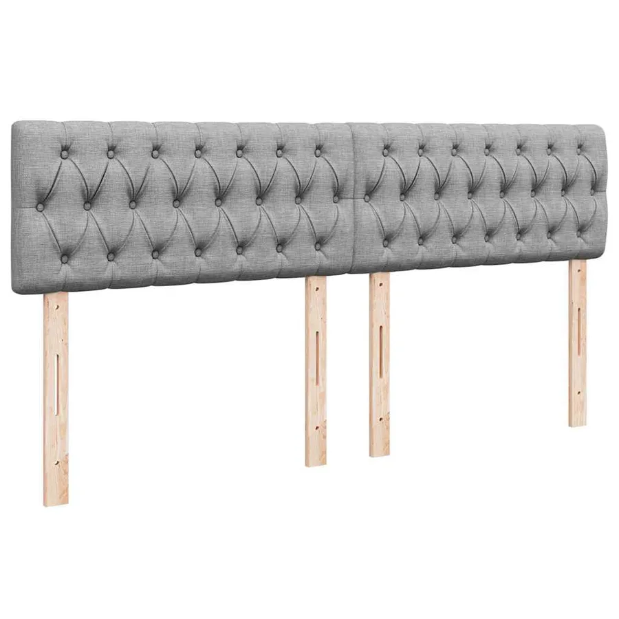 Lit ottoman avec matelas gris clair 160x200 cm tissu - 10