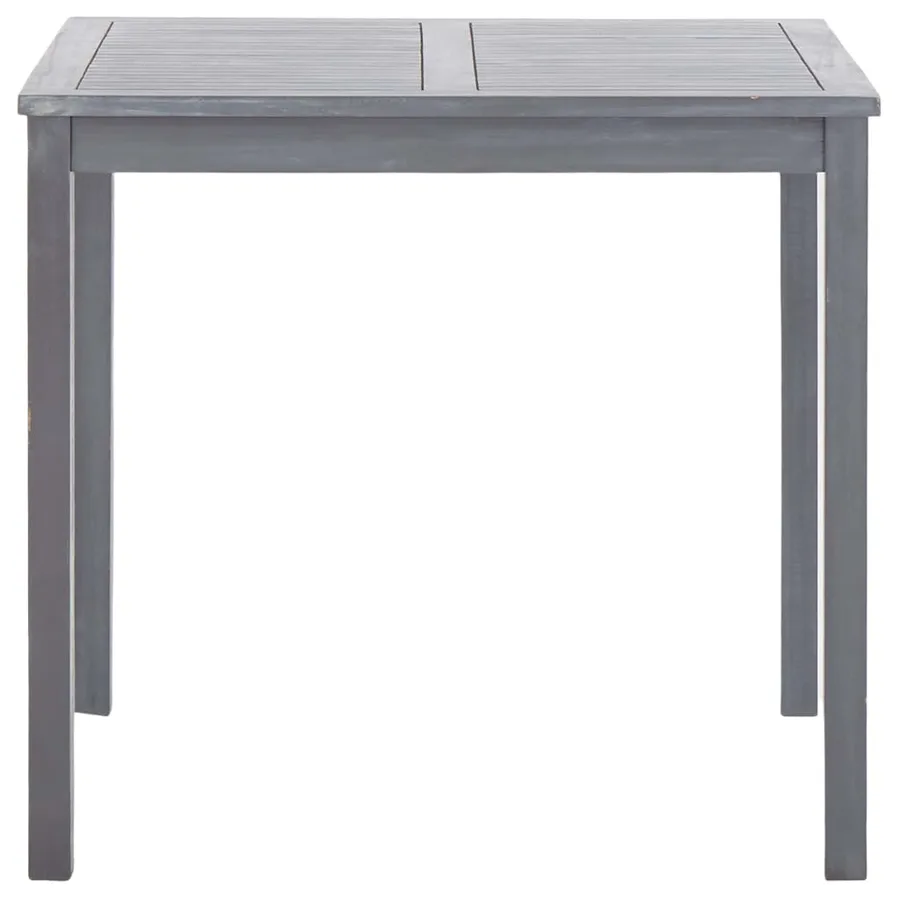 Ensemble à manger de jardin 5 pcs Bois d'acacia massif Gris - 4