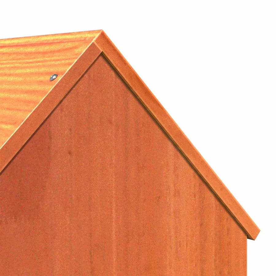 Maison pour chat cire marron 41x50x50 cm bois de pin massif - 6