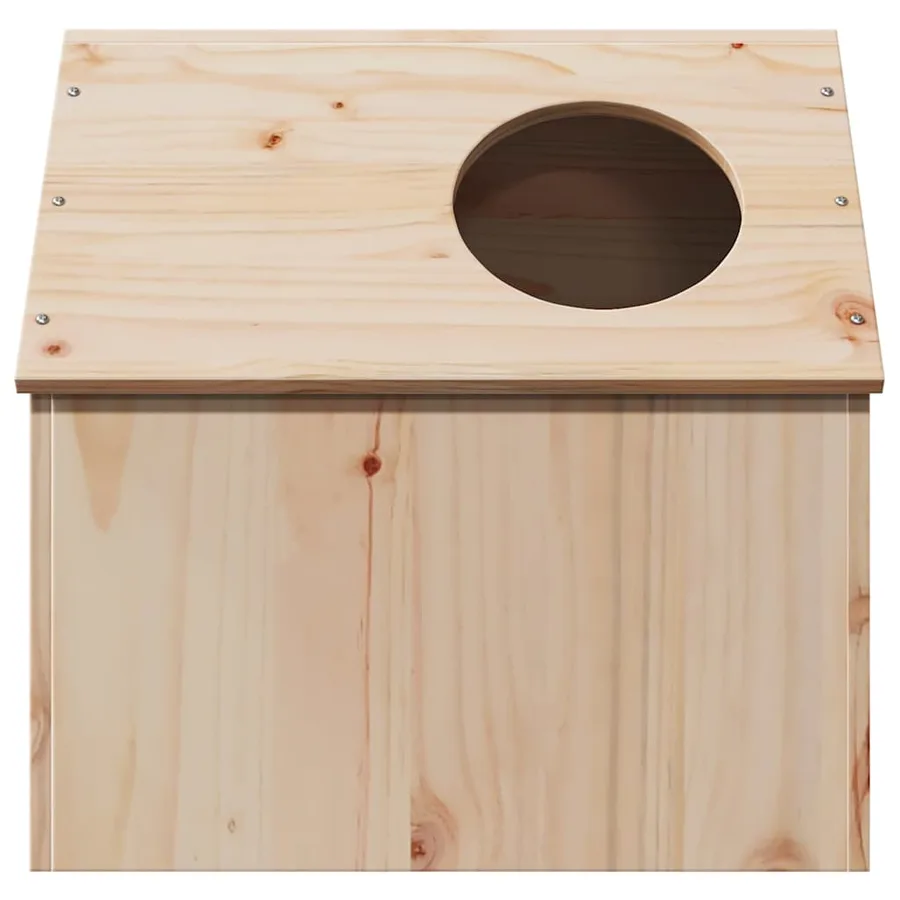 Maison pour chat 41x50x50 cm bois de pin massif - 4