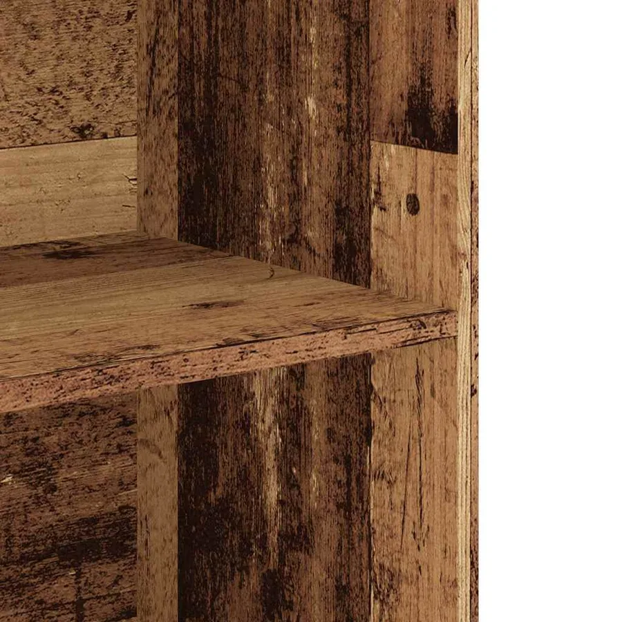 Armoire murale suspendue vieux bois 69,5x32,5x90 cm - 8