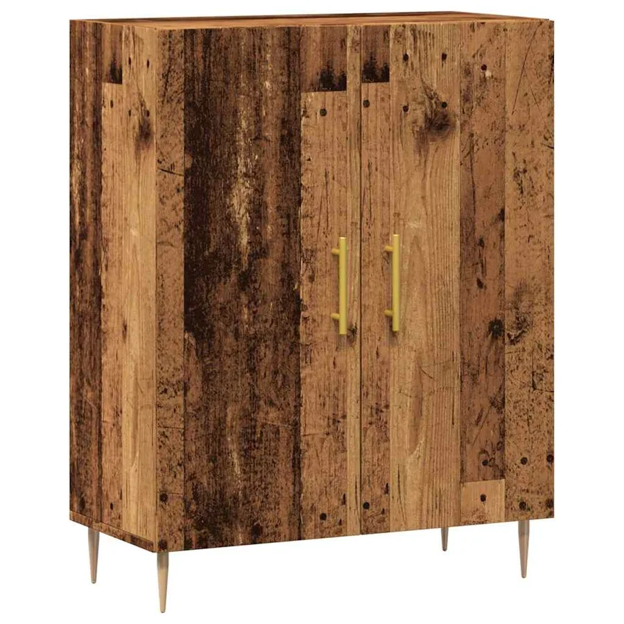 Buffet vieux bois 69,5x34x90 cm bois d'ingénierie - 2