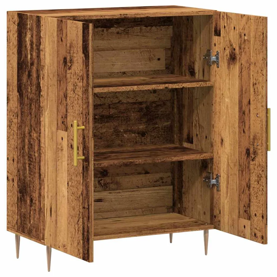Buffet vieux bois 69,5x34x90 cm bois d'ingénierie - 7