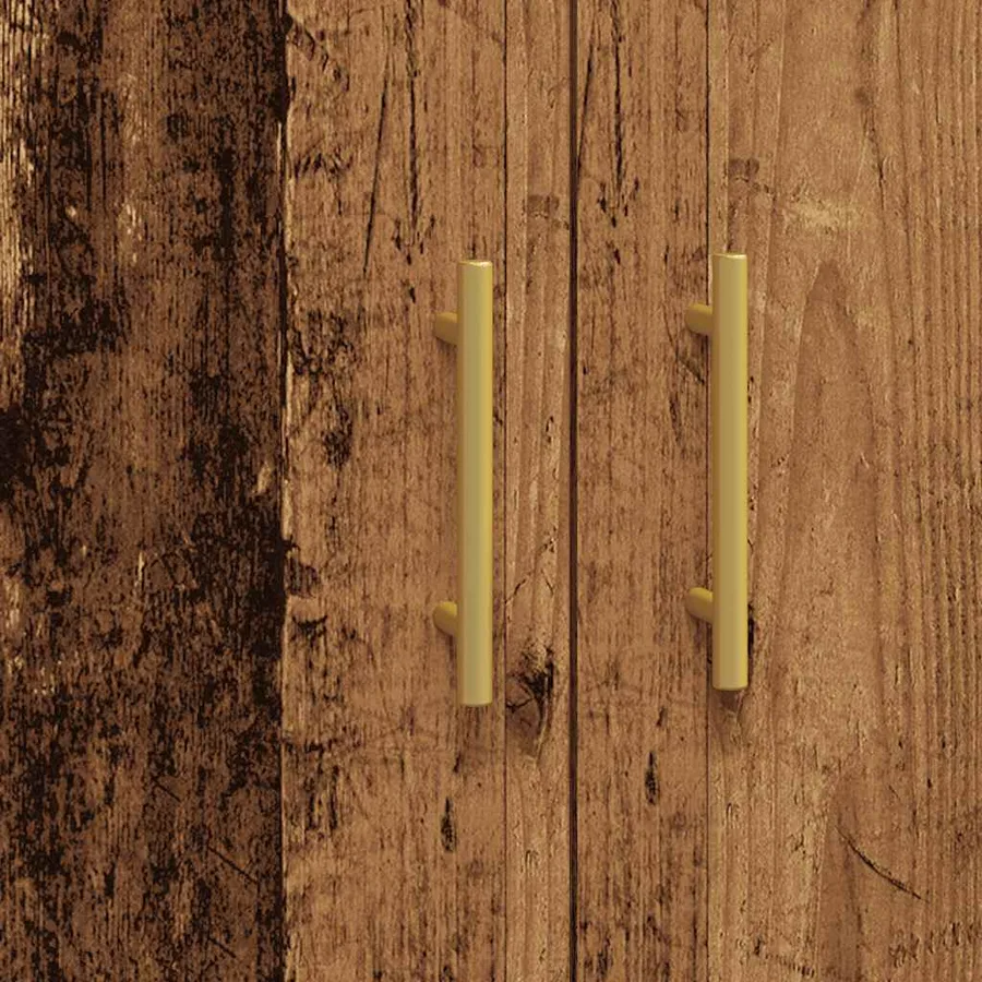 Buffet vieux bois 69,5x34x90 cm bois d'ingénierie - 8