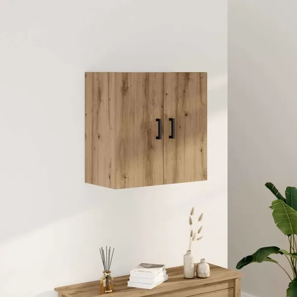 Armoire murale chêne artisanal 60x31x60 cm bois d'ingénierie