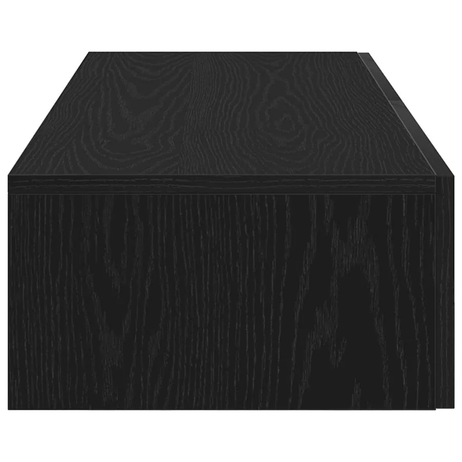 Étagère murale avec tiroirs noir 100x36x19 cm bois d'ingénierie - 5