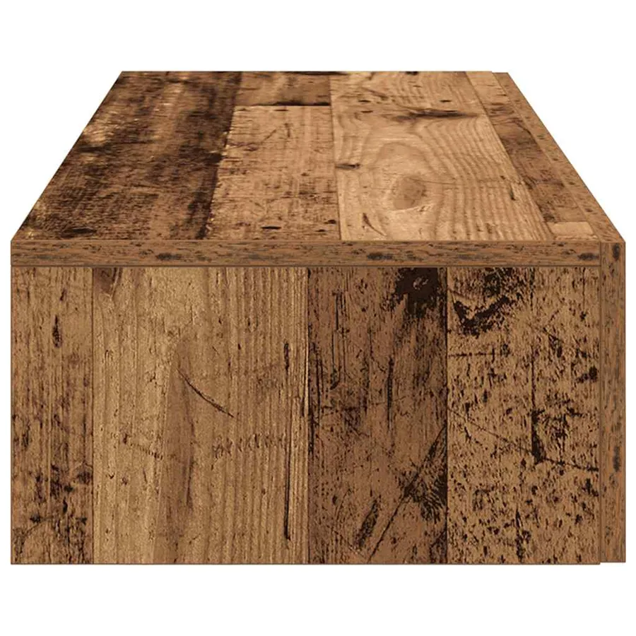 Étagère murale avec tiroirs vieux bois bois d'ingénierie - 5