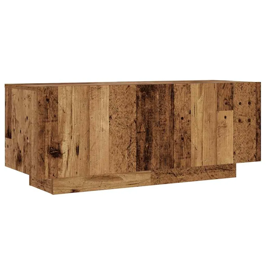 Meuble TV vieux bois 100x35x40 cm bois d'ingénierie - 2