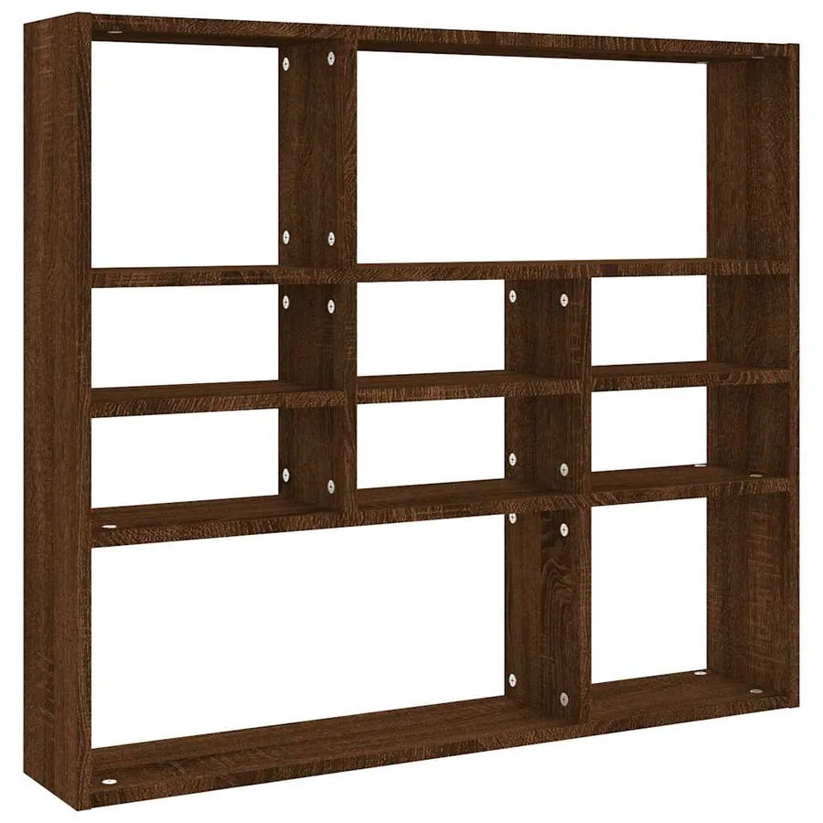 Étagère murale Chêne marron 90x16x78 cm Bois d’ingénierie - 2