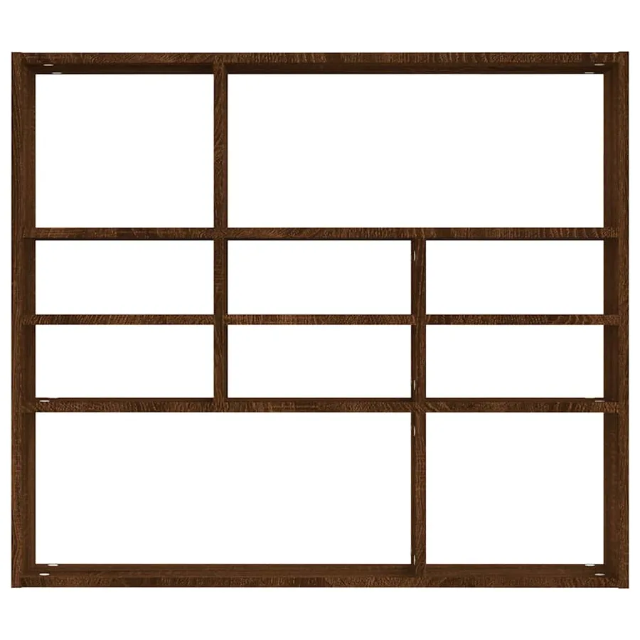 Étagère murale Chêne marron 90x16x78 cm Bois d’ingénierie - 4
