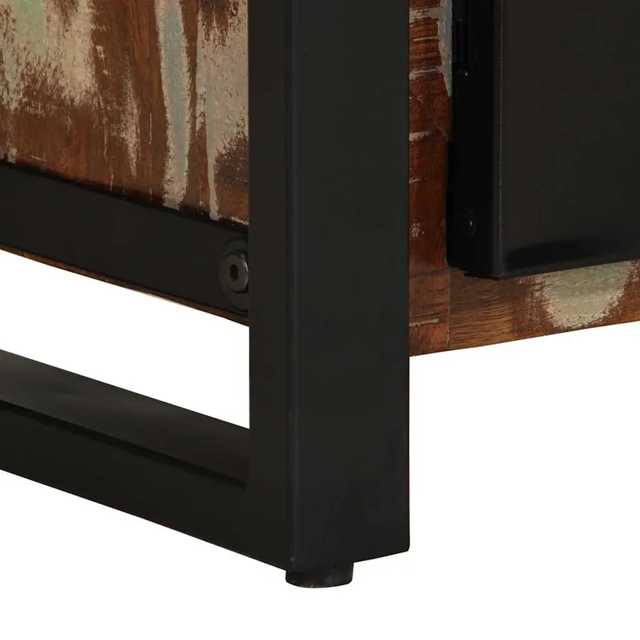 Tables de chevet 2 pcs multicolore bois massif de manguier brut - 9