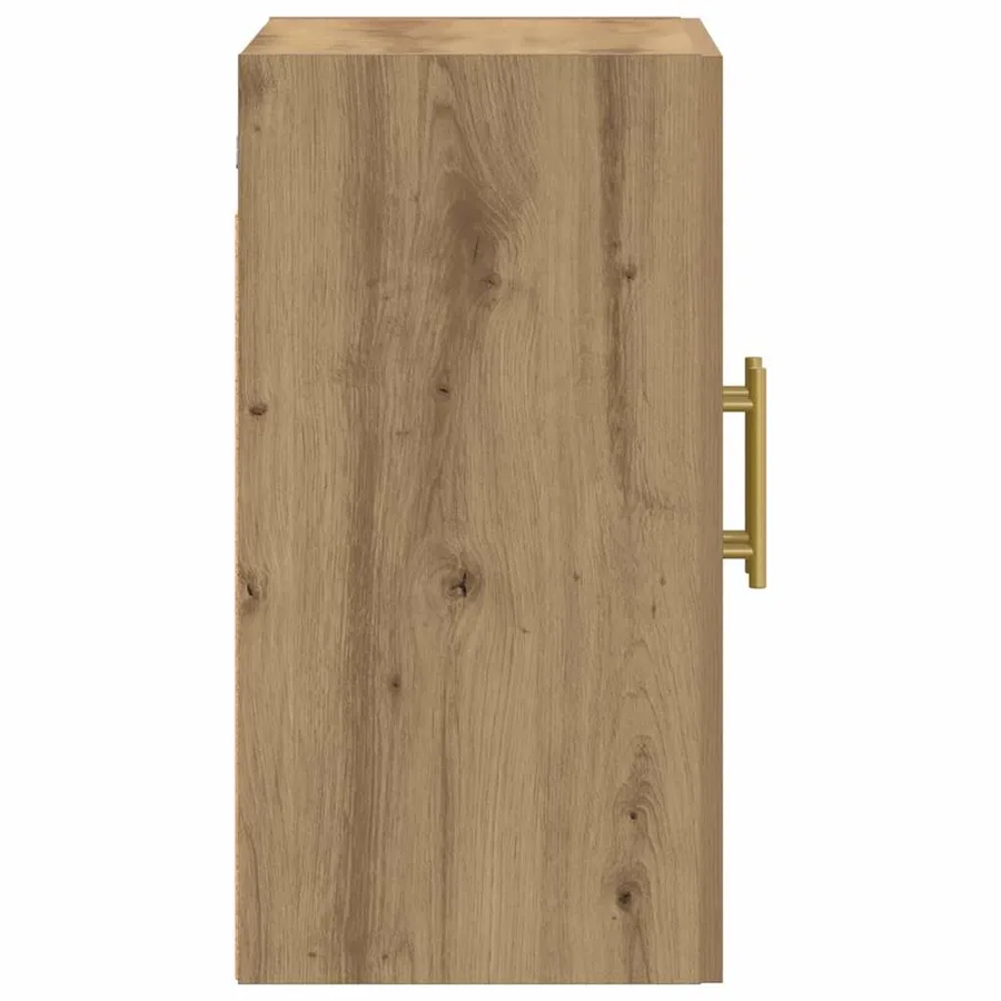 Armoire murale chêne artisanal 60x31x60 cm bois d'ingénierie - 5