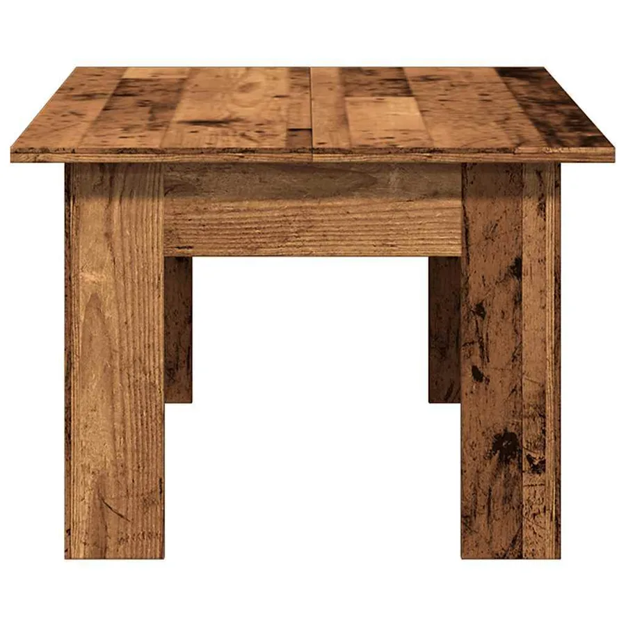 Table basse vieux bois 100x60x42 cm bois d'ingénierie - 5
