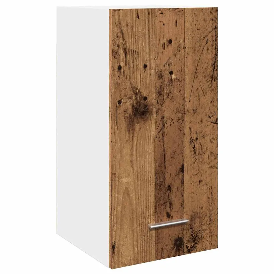 Ensemble de 11 meubles de cuisine "Lyon" en bois d'ingénierie vieilli - 11