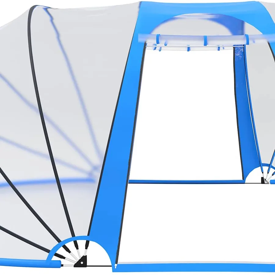 Dôme de piscine ovale 530x410x210 cm - 6
