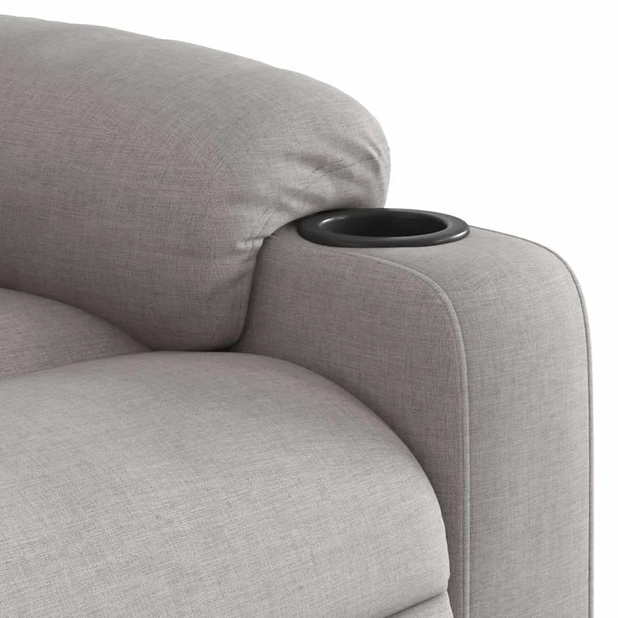 Fauteuil inclinable gris nuage tissu - 11
