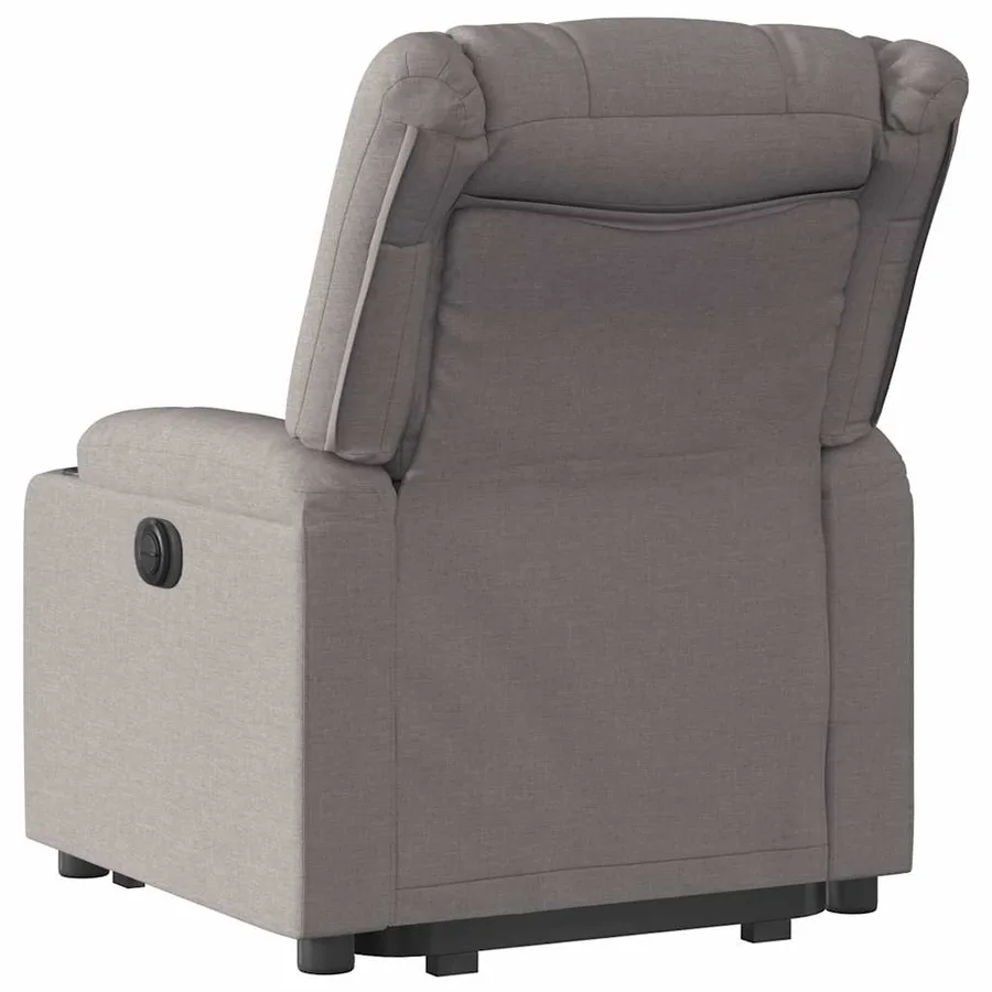 Fauteuil inclinable taupe tissu - 8