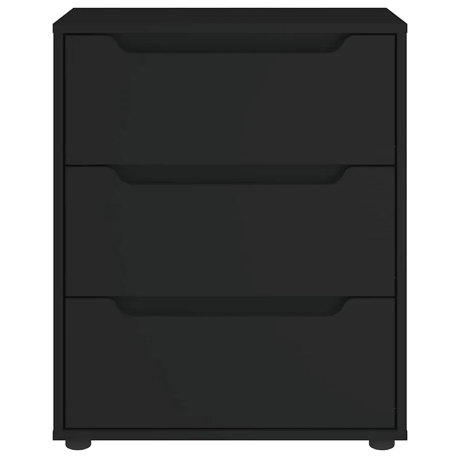 Buffet VISNES noir 60x40x73 cm bois d'ingénierie - 5