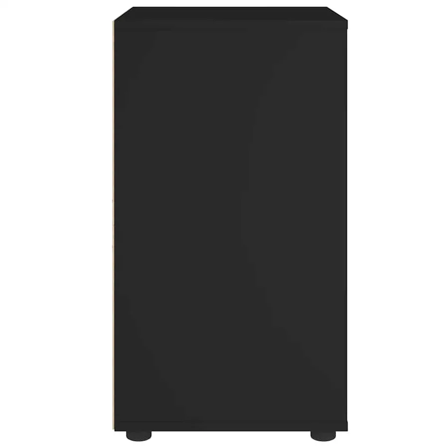Buffet VISNES noir 60x40x73 cm bois d'ingénierie - 7