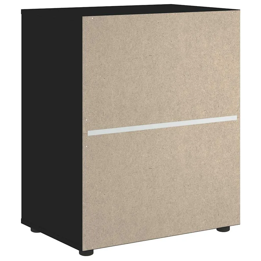 Buffet VISNES noir 60x40x73 cm bois d'ingénierie - 8