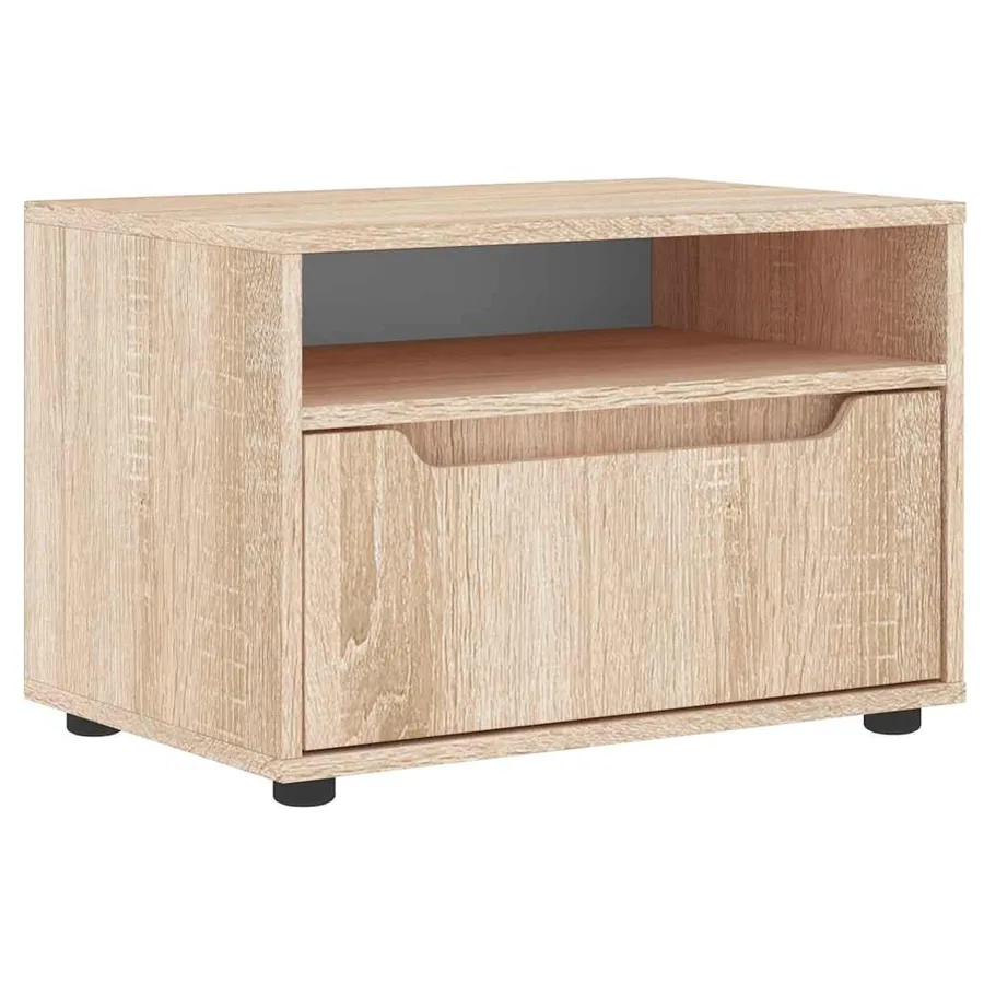 Meuble TV VISNES chêne sonoma 60x40x38 cm bois d'ingénierie - 2