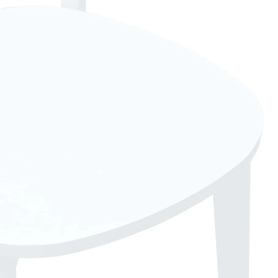 Chaises à manger 2 pcs blanc bois massif caoutchouc - 8