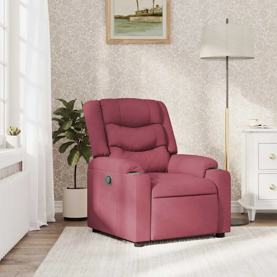 Fauteuil inclinable Rouge bordeaux Tissu