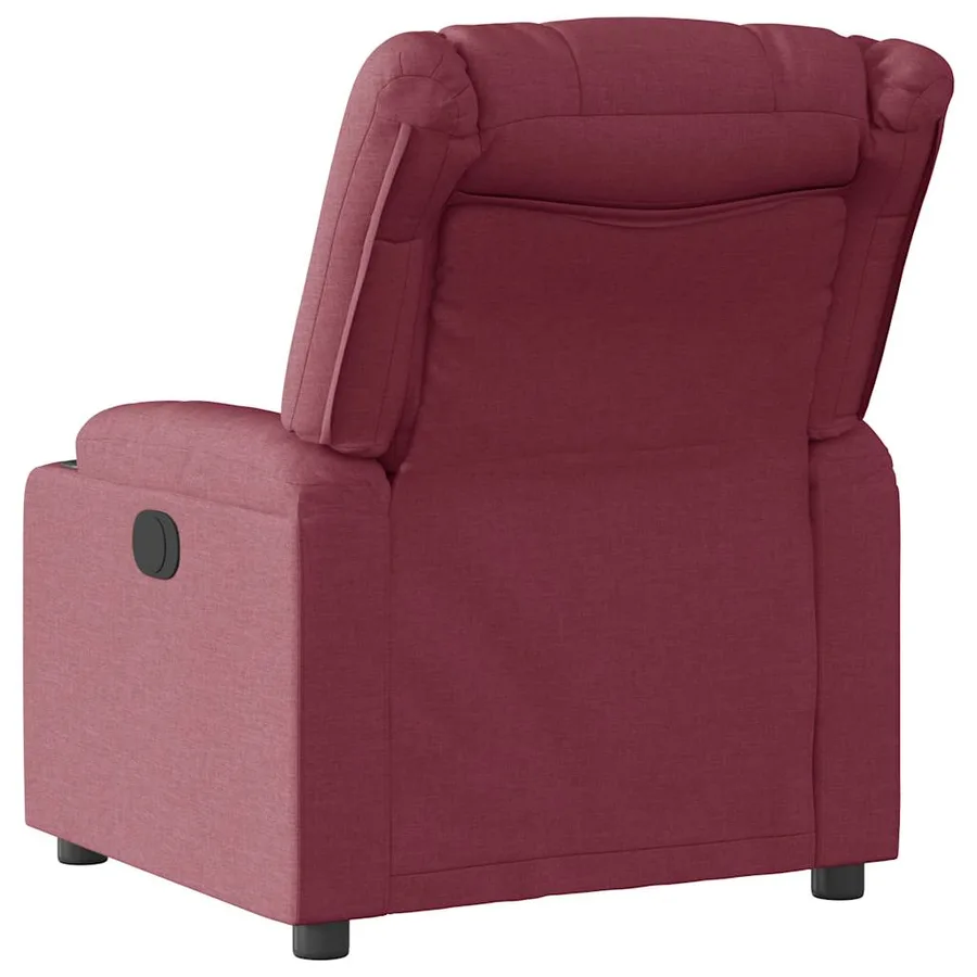 Fauteuil inclinable Rouge bordeaux Tissu - 5
