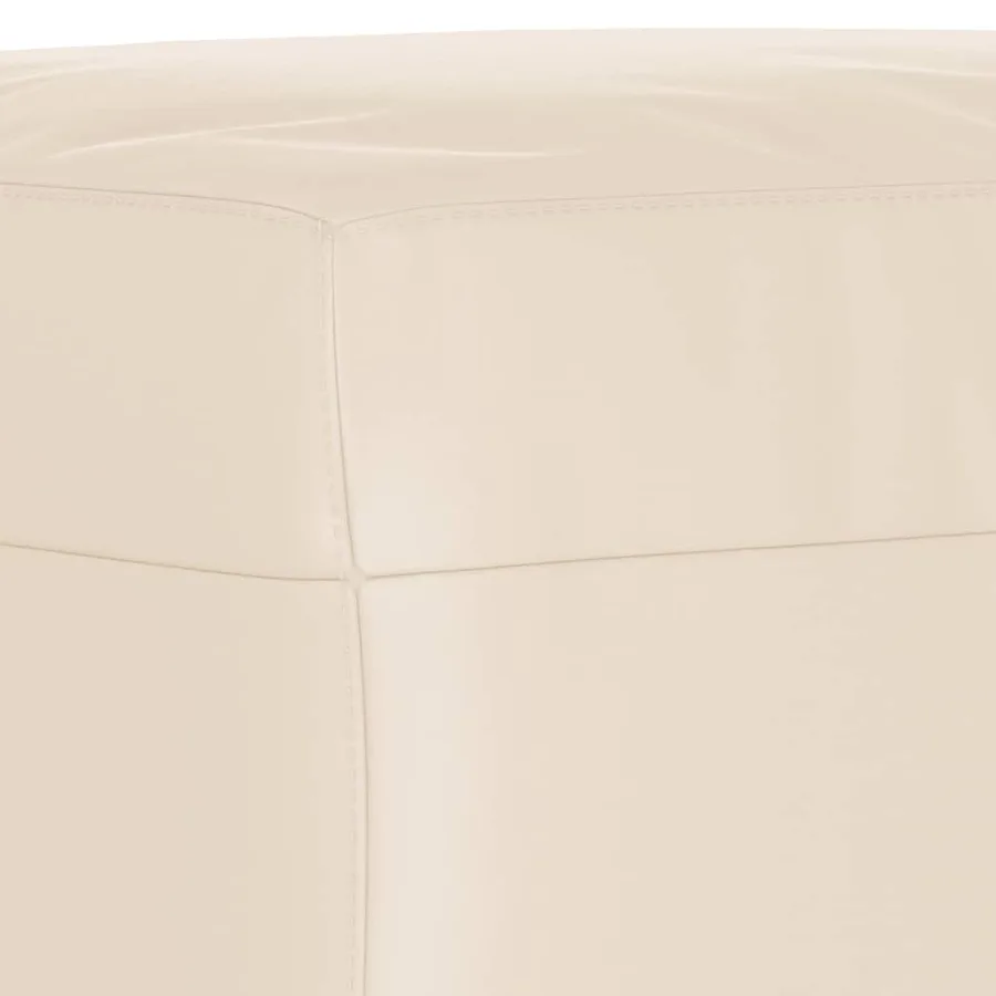 Ensemble de canapés 3 pcs avec coussins beige tissu microfibre - 7