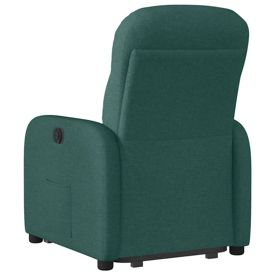 Fauteuil inclinable électrique vert foncé tissu - 7