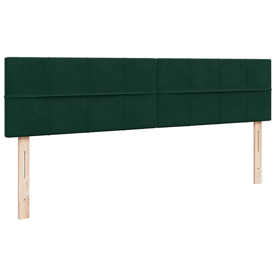 Cadre de lit ottoman avec matelas vert foncé 200x200 cm velours - 10